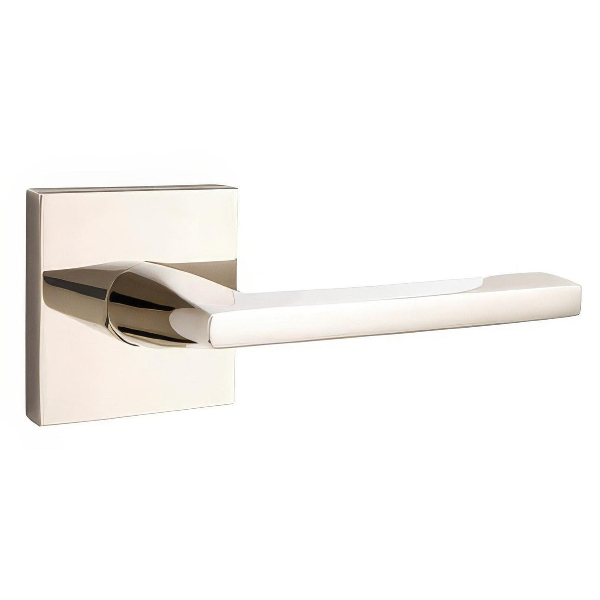 Emtek C5210HLOUS14 C5210HLOUS Helios Lever Privacy with Square Rose Polished Nickel
