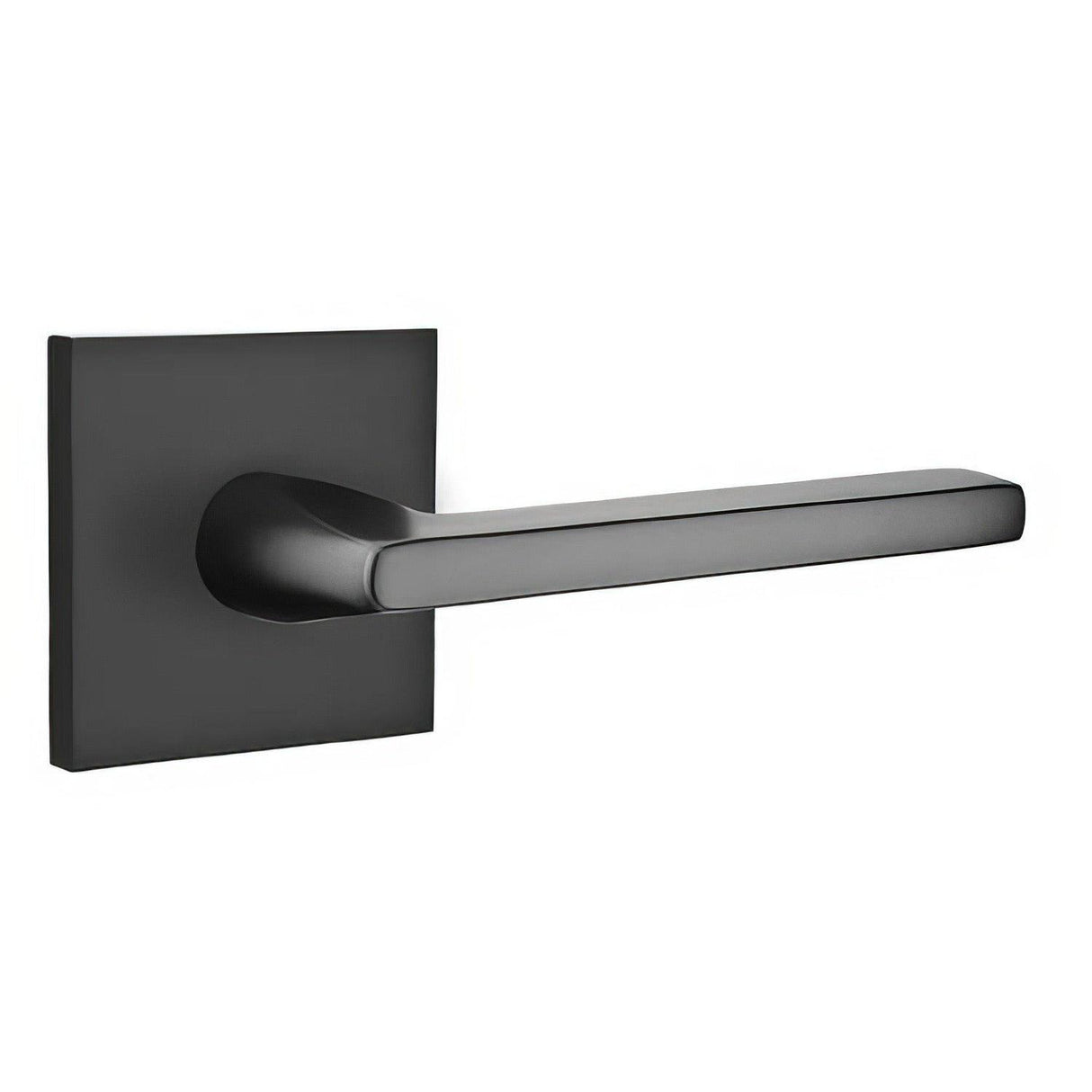 Emtek C5210HLOUS19 C5210HLOUS Helios Lever Privacy with Square Rose Flat Black