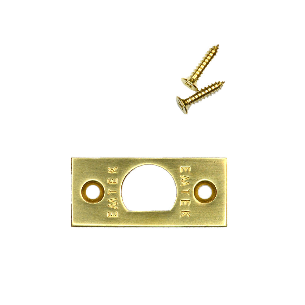 Emtek EMFPSUS26 Square Latch Faceplate for Products Polished Chrome
