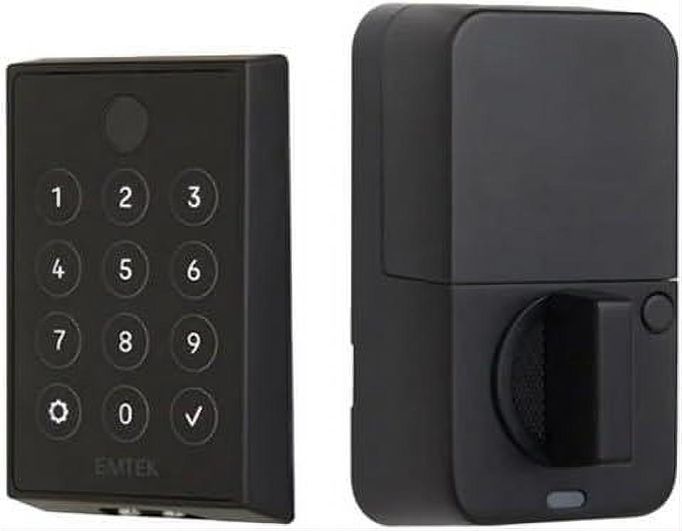 Emtek EMP21211US19 EMPowered2™ Bluetooth and WiFi Motorized Touchscreen Keyless Deadbolt Flat Black