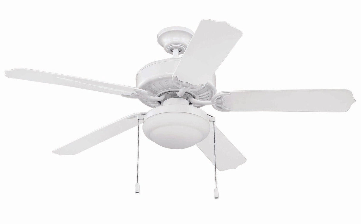 Craftmade END52WW5PC1 white ceiling fan blades included