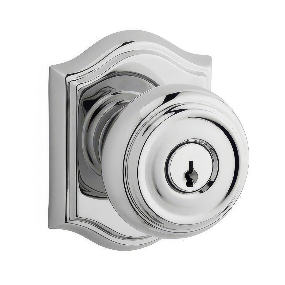 Baldwin ENTRATAR260 polished chrome keyed entry door knob