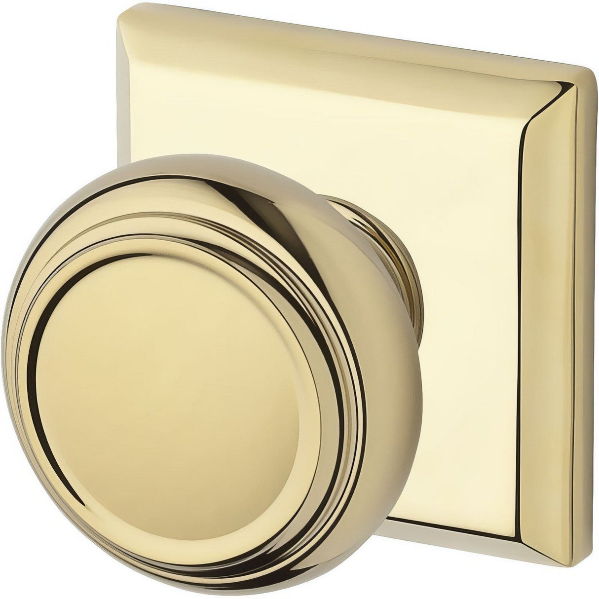 Baldwin ENTRATSR003 polished brass keyed entry door knob