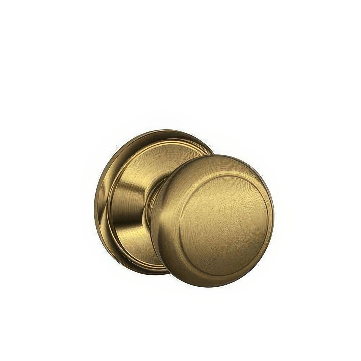 Schlage F10AND609 antique brass passage door knob