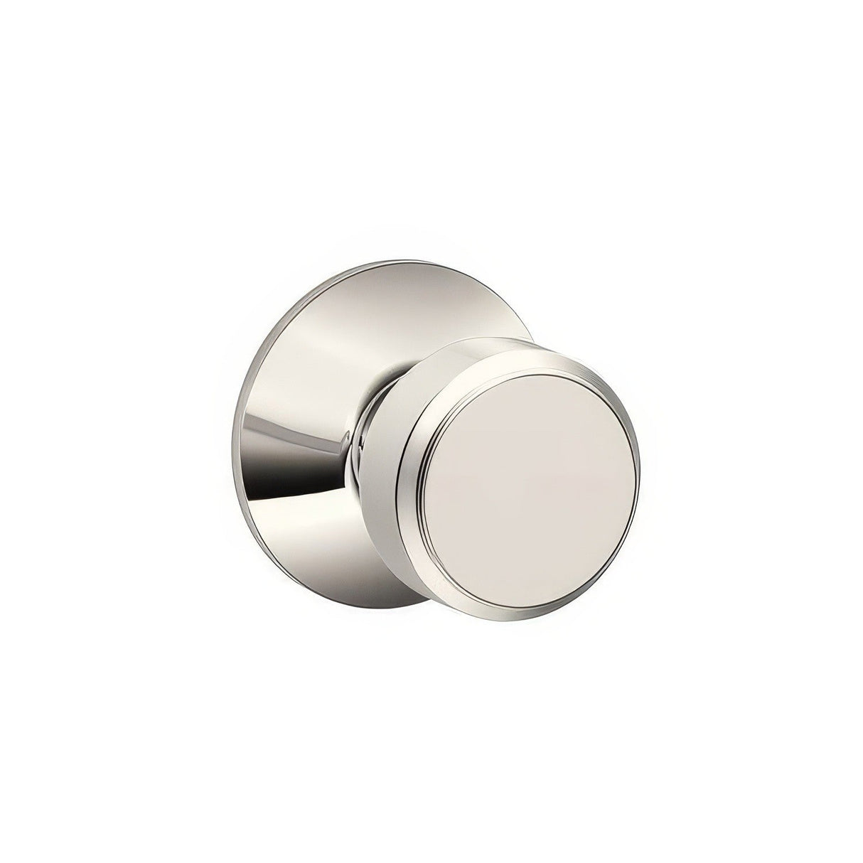 Schlage F10BWE618 bright nickel passage door knob