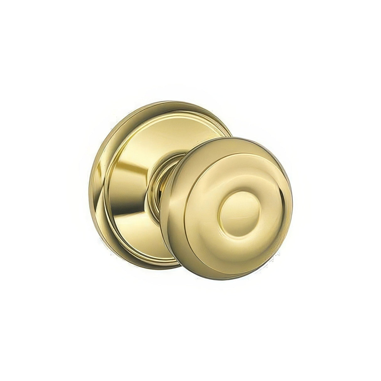 Schlage F10GEO505 lifetime polished brass passage door knob