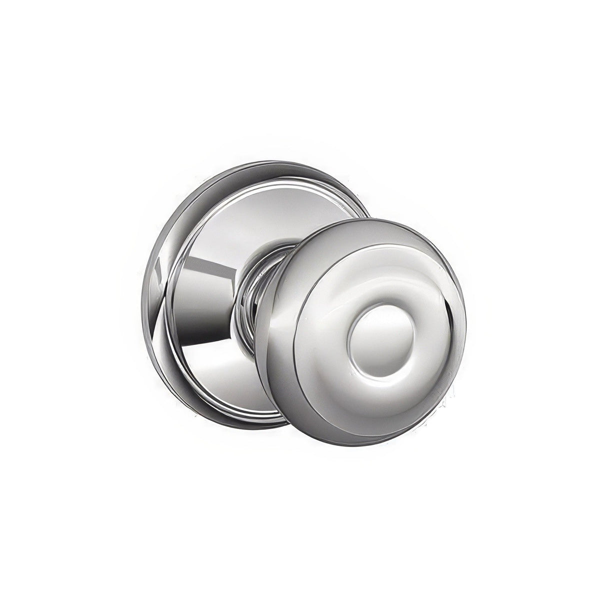 Schlage F10GEO625 polished chrome passage door knob