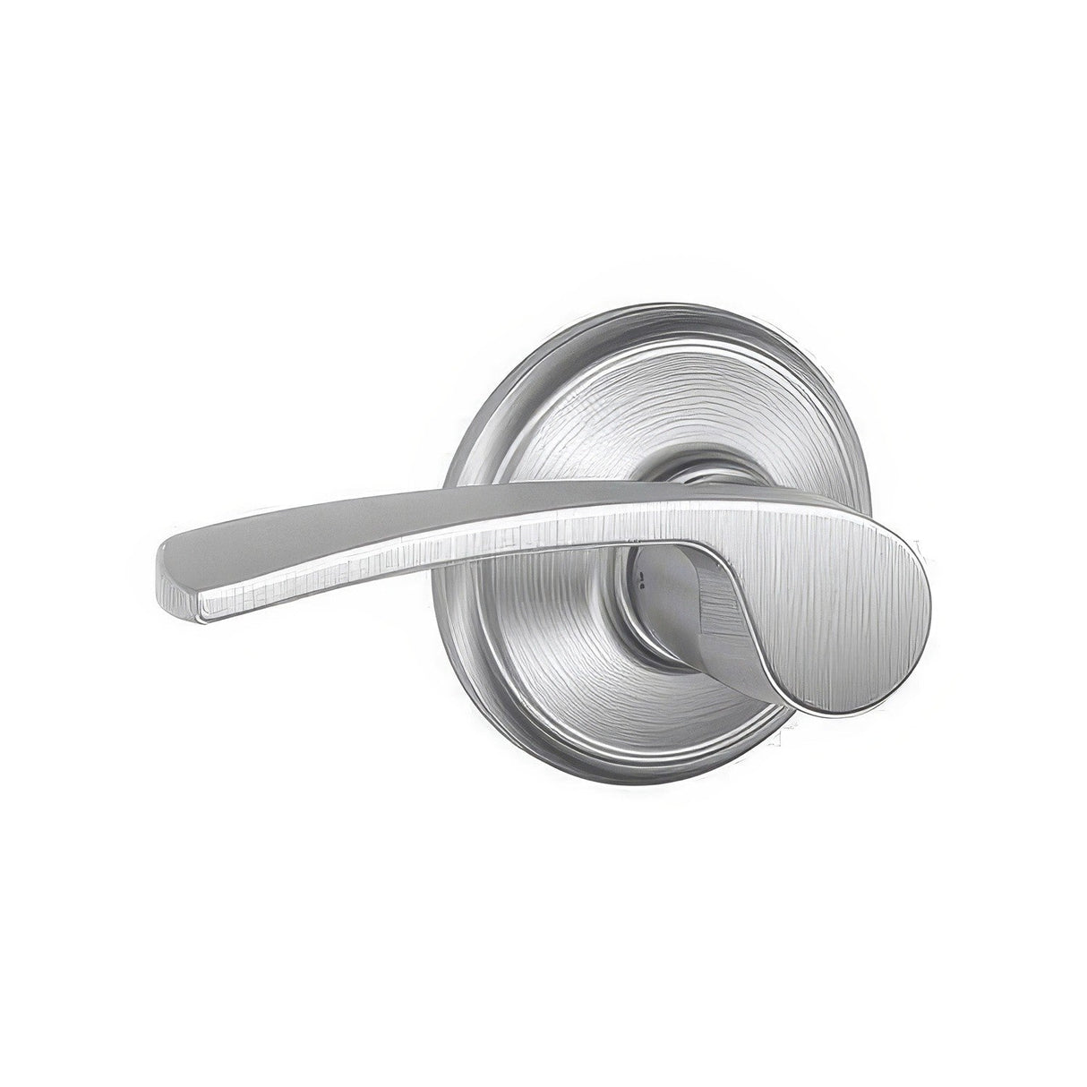 Schlage F10MER626 satin chrome passage door lever