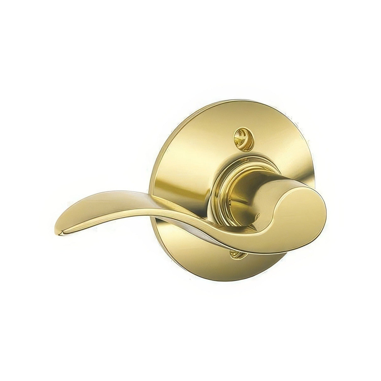 Schlage F170ACC505LH lifetime polished brass dummy door lever