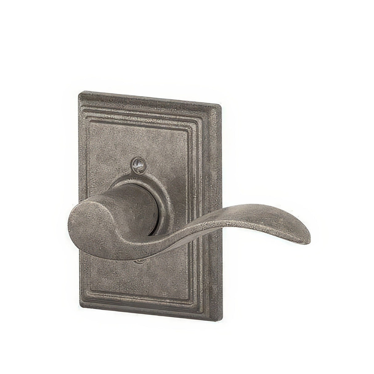 Schlage F170ACC621ADDRH distressed nickel dummy door lever