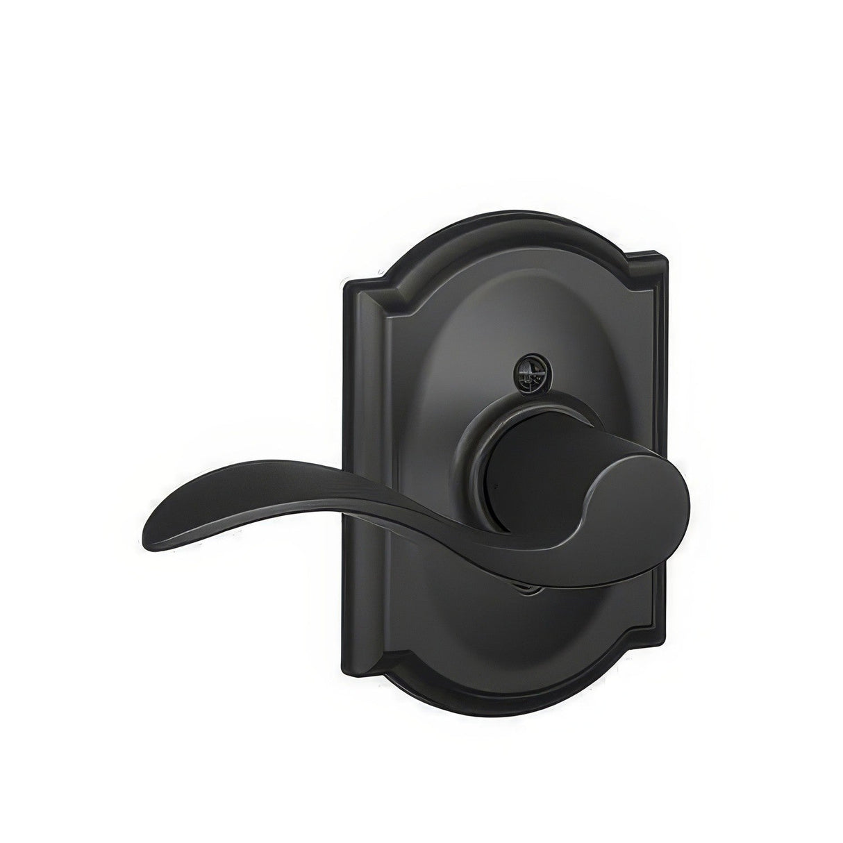 Schlage F170ACC622CAMLH matte black dummy door lever
