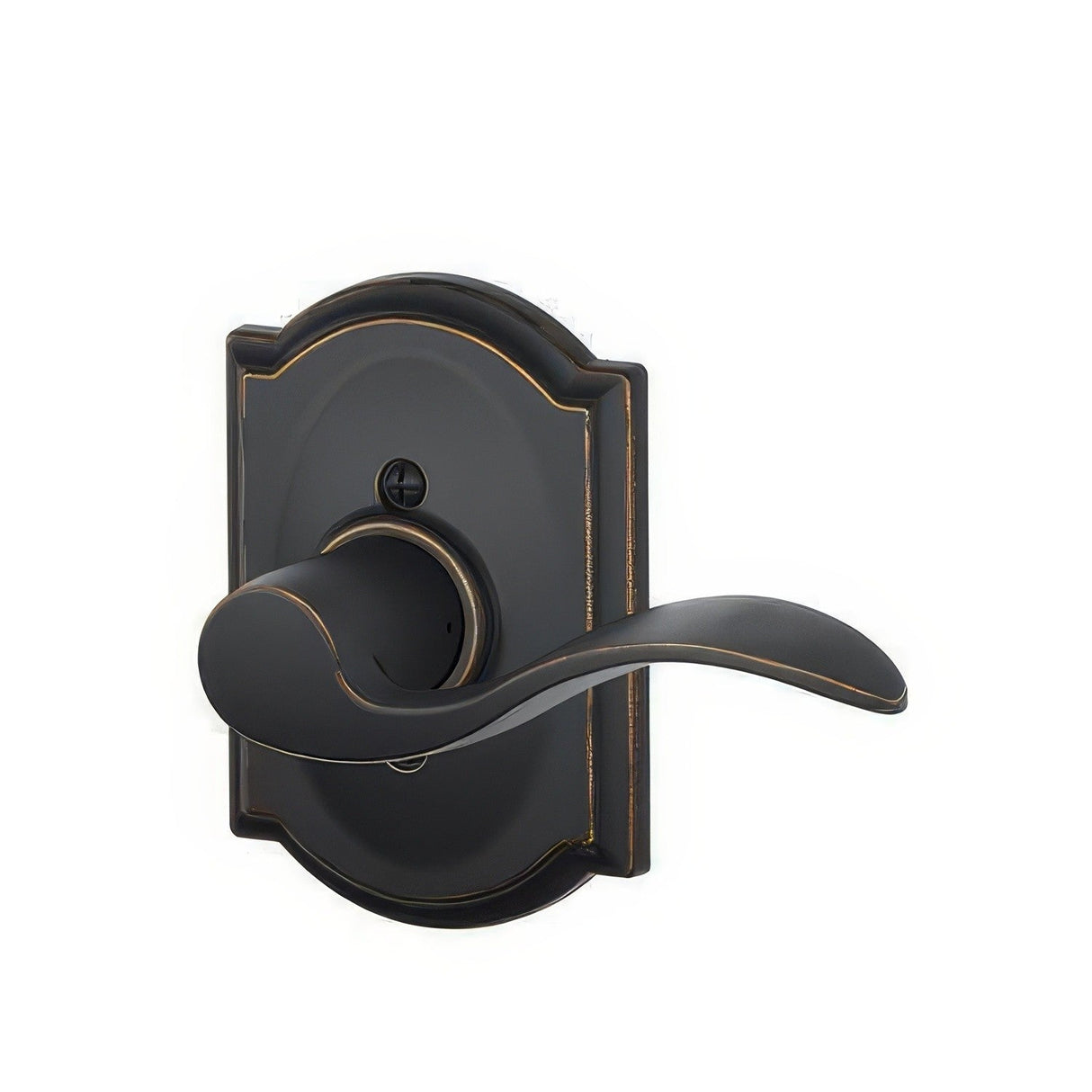 Schlage F170ACC716CAMRH aged bronze dummy door lever