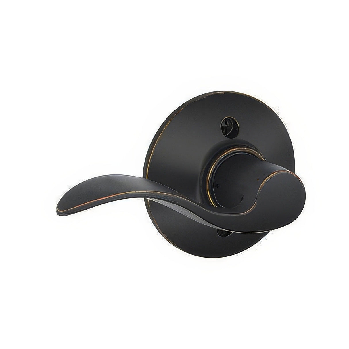 Schlage F170ACC716LH aged bronze dummy door lever