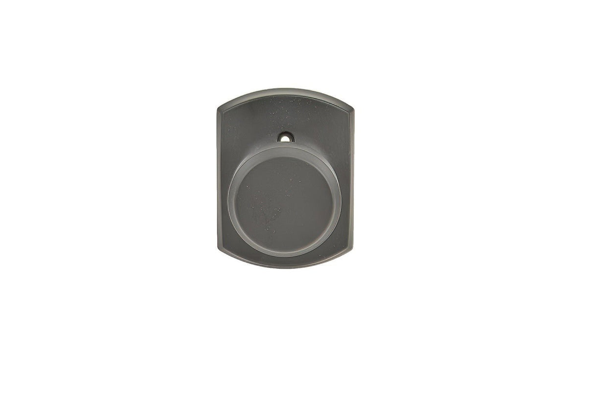 Schlage F170BWE622GRW matte black dummy door knob