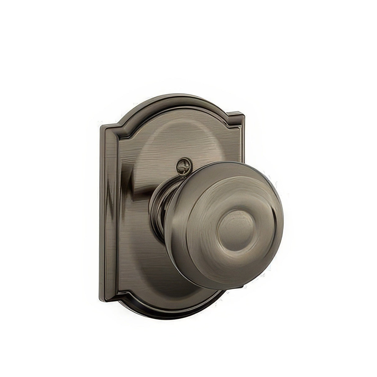 Schlage F170GEO620CAM antique pewter dummy door knob