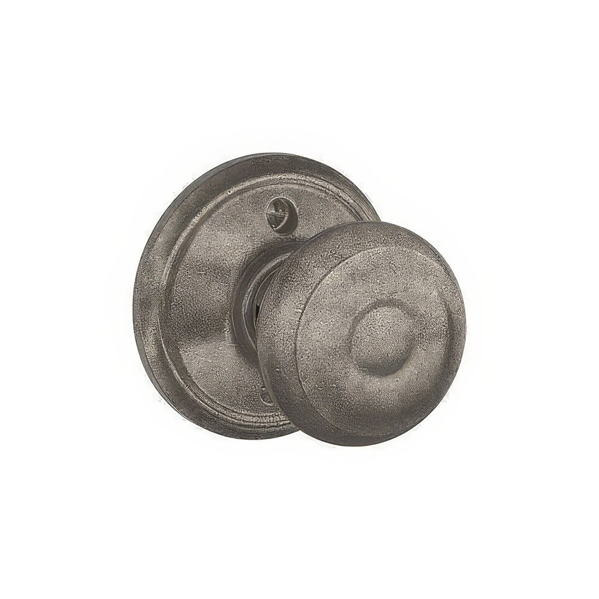 Schlage F170GEO621 distressed nickel dummy door knob