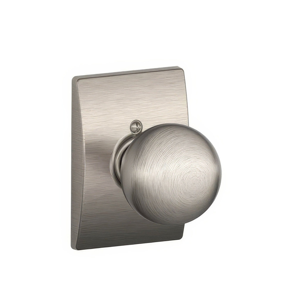 Schlage F170ORB619CEN satin nickel dummy door knob