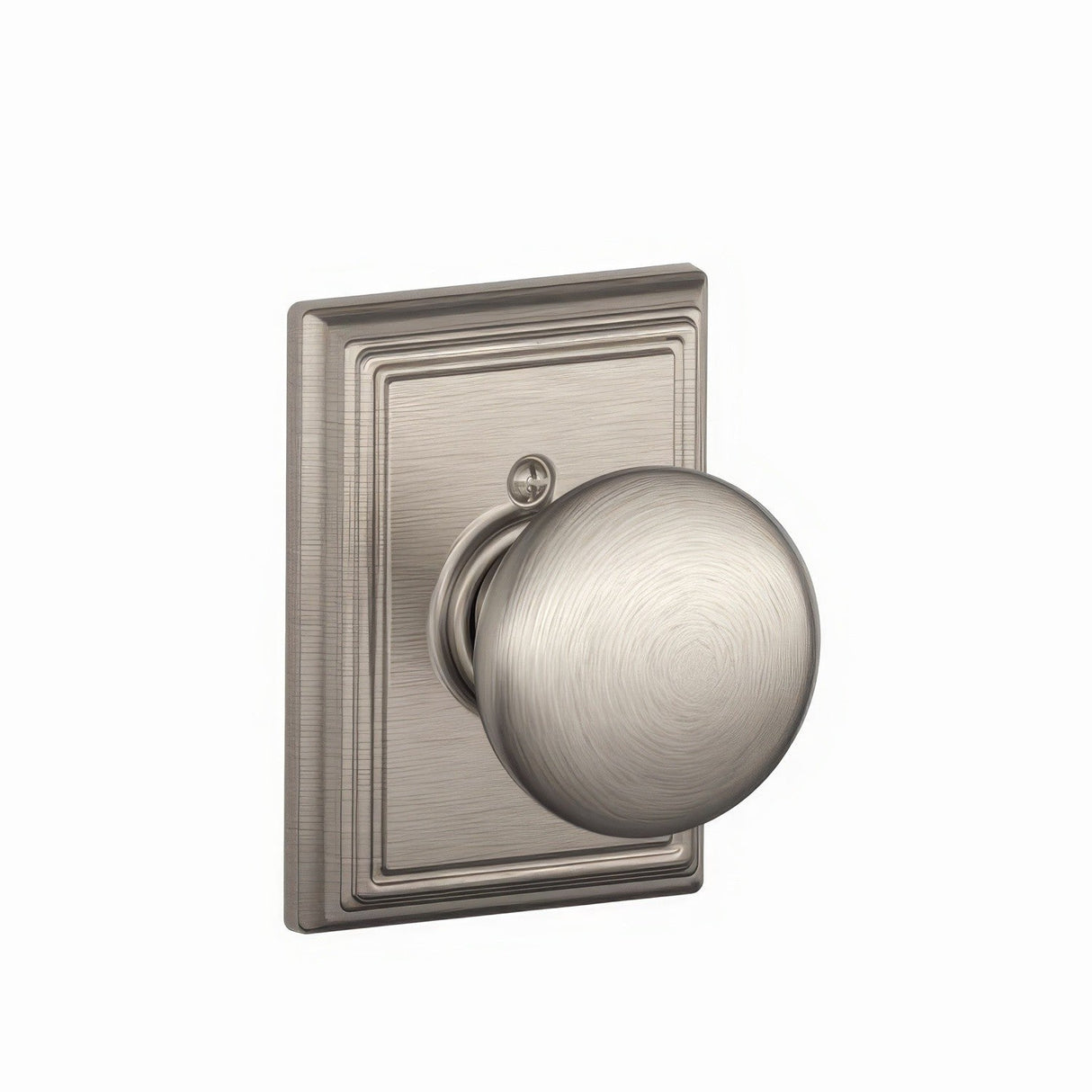Schlage F170PLY619ADD satin nickel dummy door knob