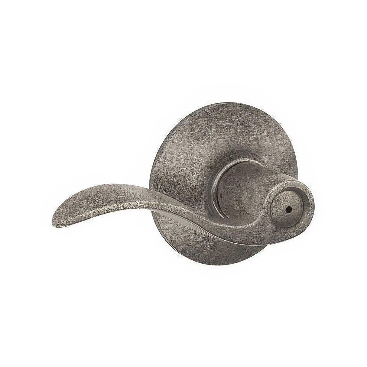 Schlage F40ACC621 distressed nickel privacy door lever