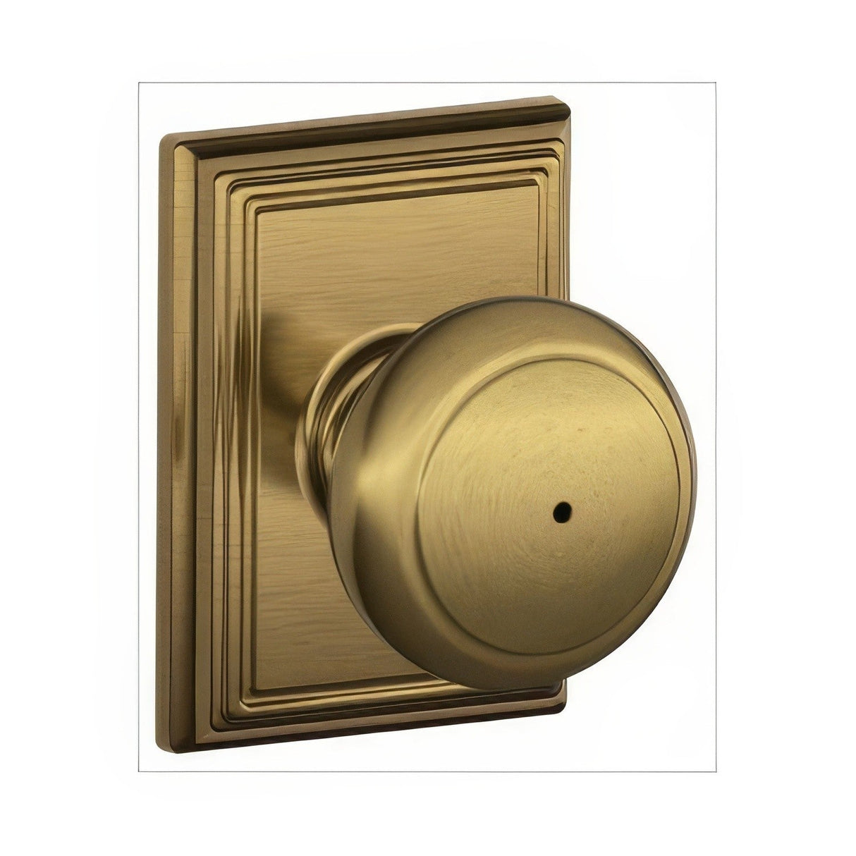 Schlage F40AND609ADD antique brass privacy door knob