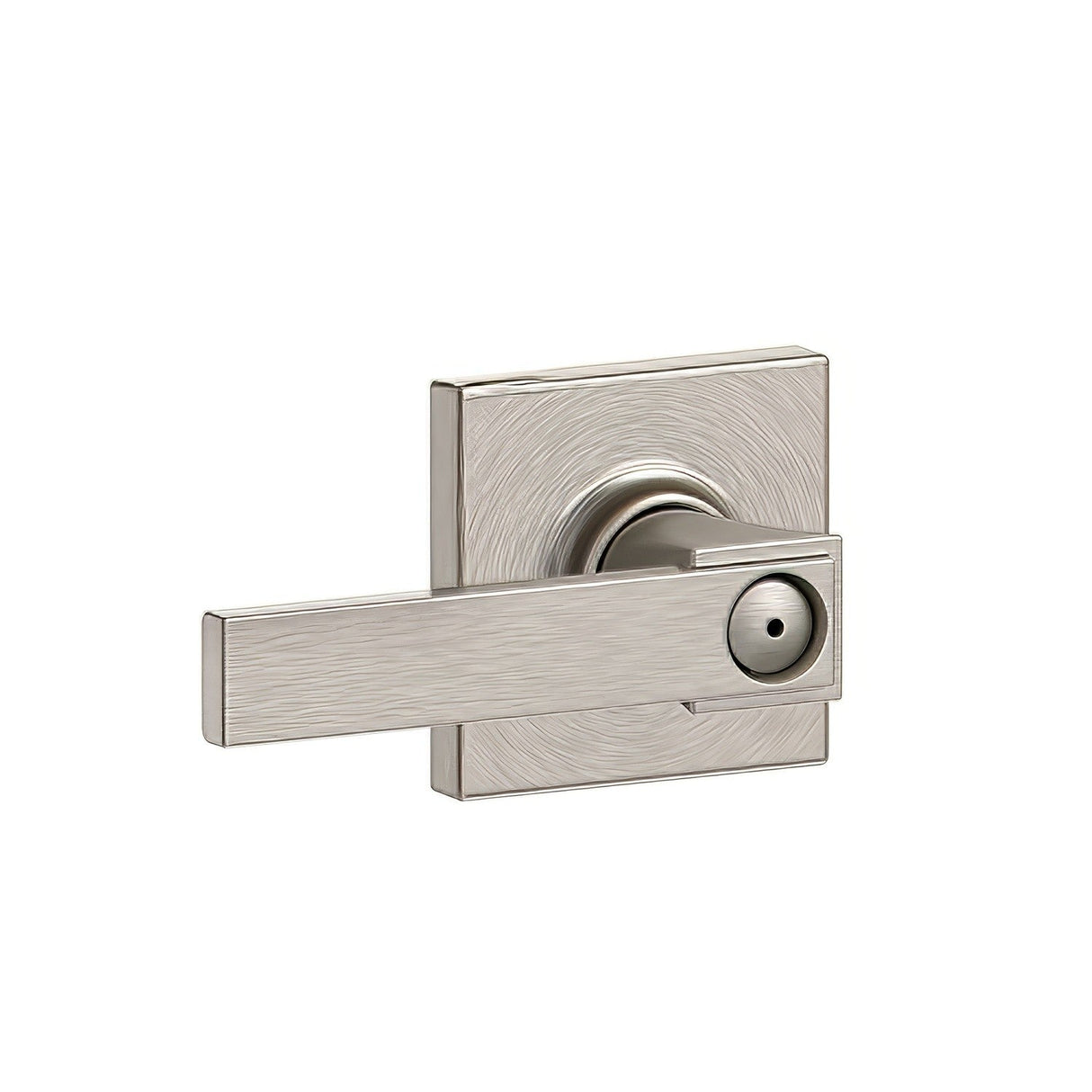 Schlage F40NBK619COL Northbrook with Collins Rose Privacy Satin Nickel