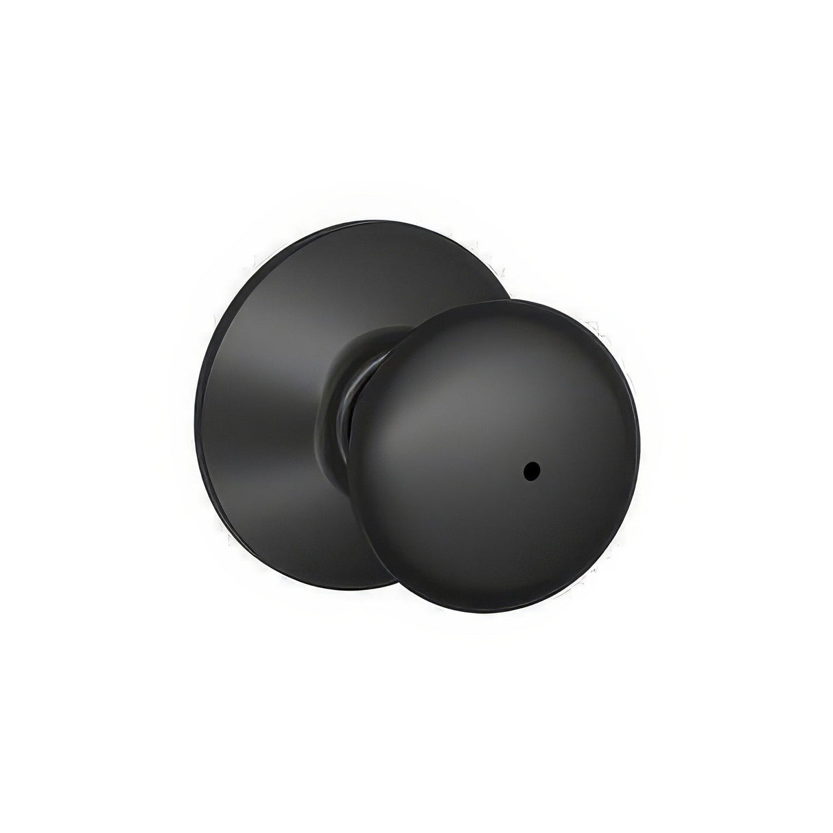 Schlage F40PLY622 matte black privacy door knob