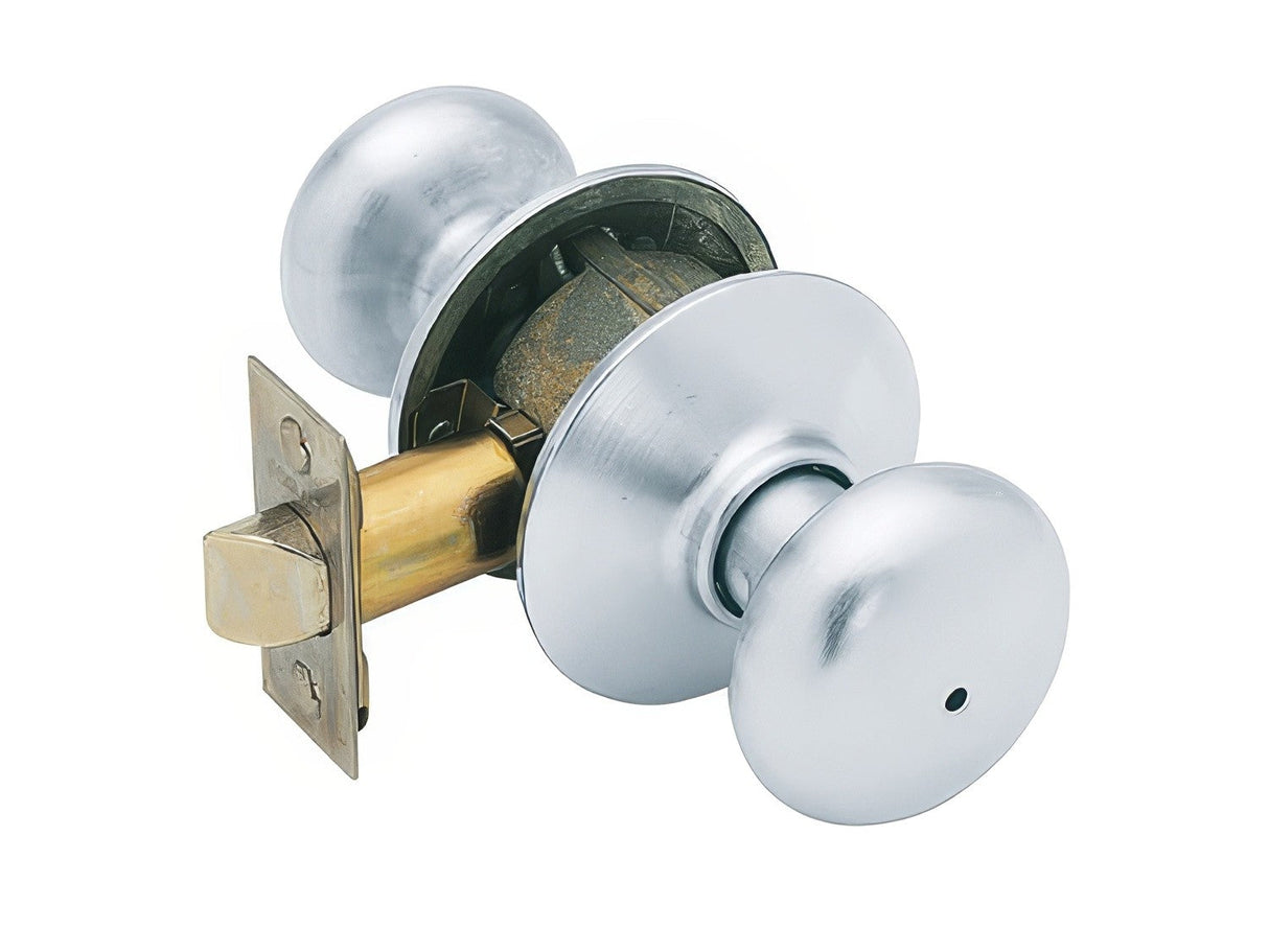 Schlage F40PLY626 satin chrome privacy door knob