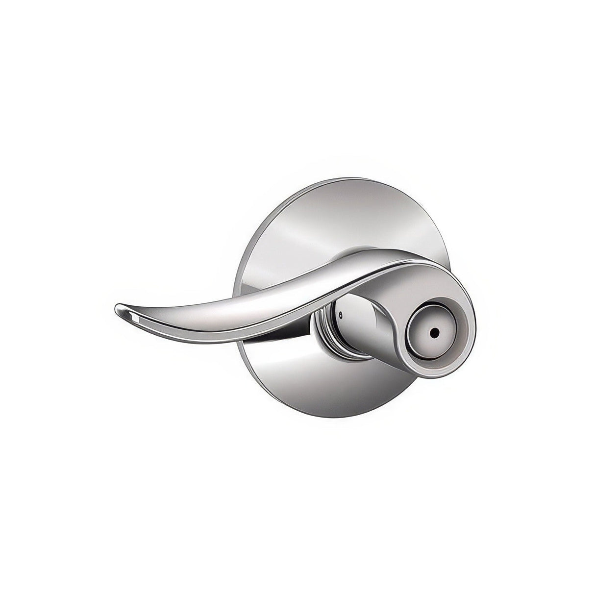 Schlage F40SAC625 bright chrome privacy door lever