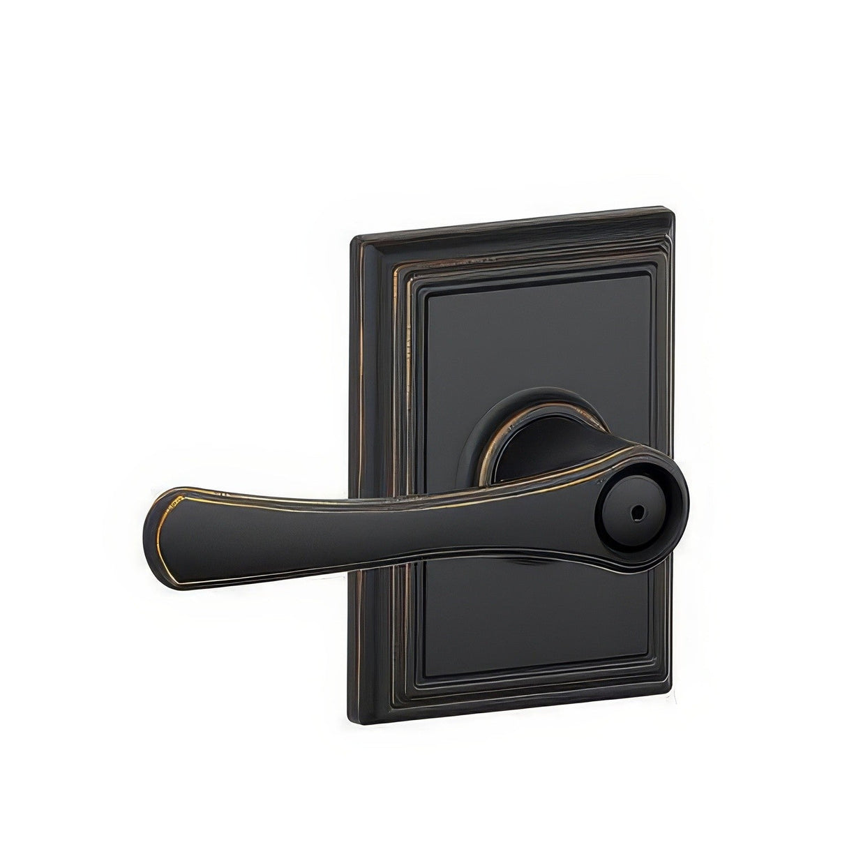 Schlage F40VLA716ADD aged bronze privacy door lever