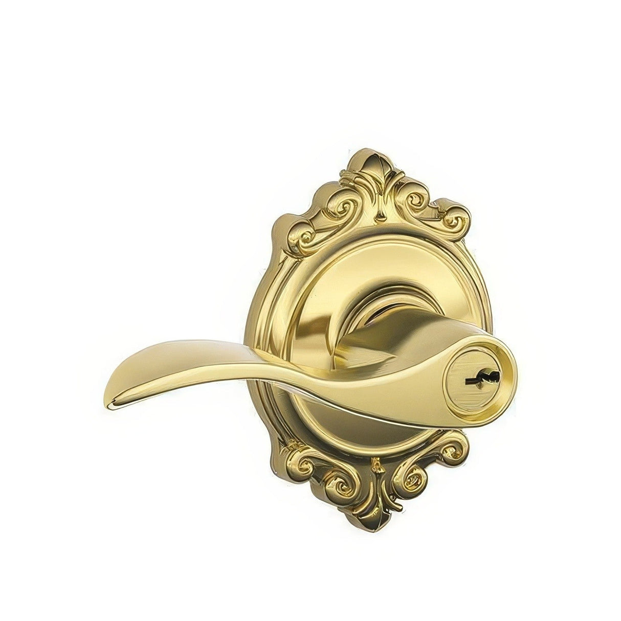 Schlage F51A-ACC-BRK F-Series Accent Keyed Entry Door Lever