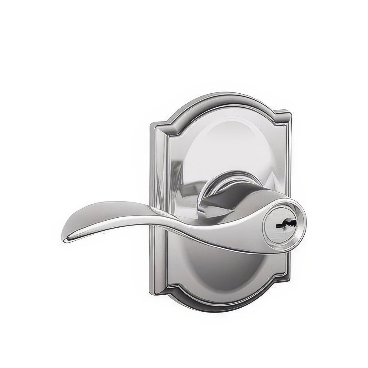 Schlage F51AACC625CAM polished chrome keyed entry door lever