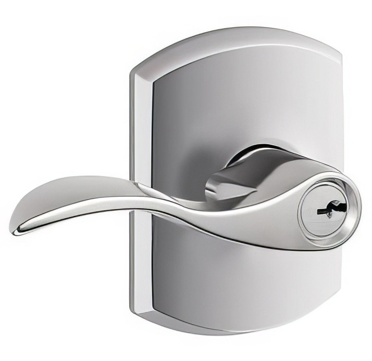 Schlage F51AACC625GRW bright chrome keyed entry door lever
