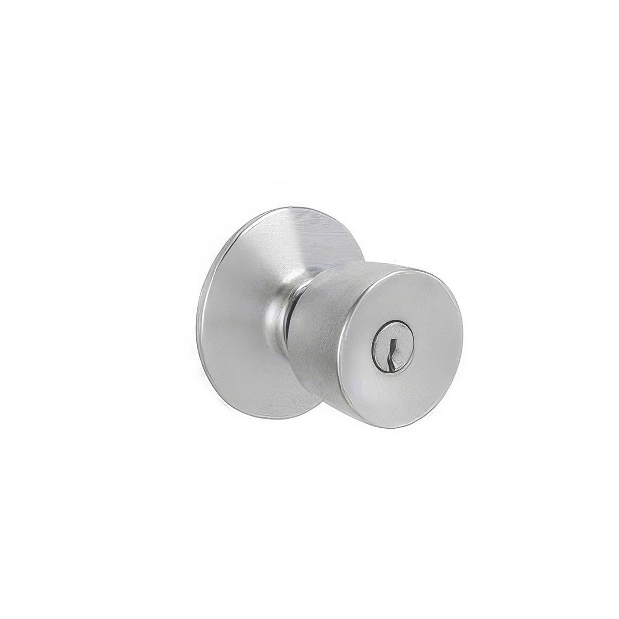 Schlage F51ABEL626 satin chrome keyed entry door knob