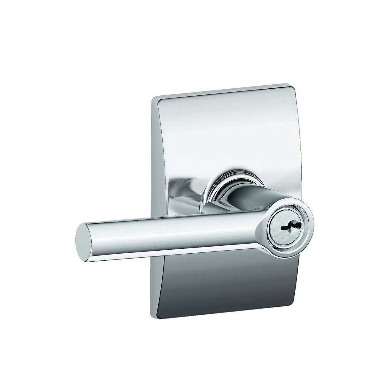 Schlage F51ABRW625CEN bright chrome keyed entry door lever
