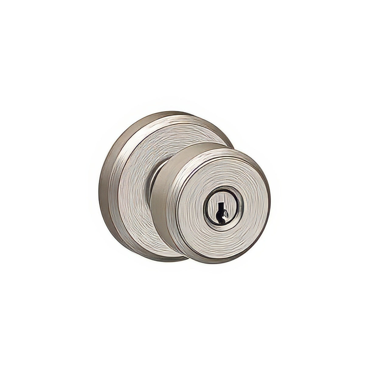Schlage F51ABWE619GSN F Series keyed entry door knob, additional view