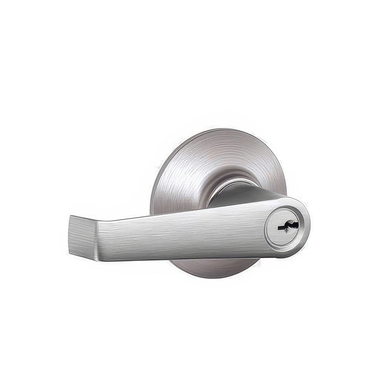 Schlage F51AELA626 satin chrome keyed entry door lever
