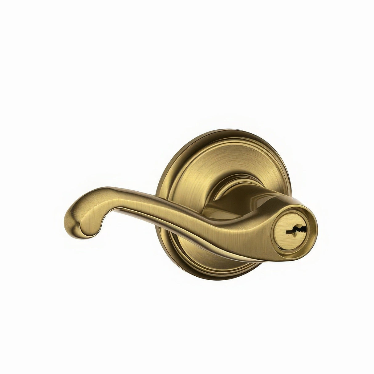 Schlage F51AFLA609 F-Series keyed entry keyed entry door lever, additional view