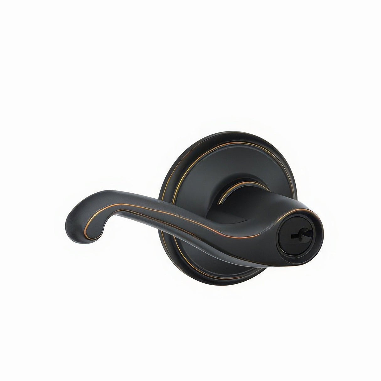 Schlage F51AFLA716 F-Series keyed entry keyed entry door lever, additional view