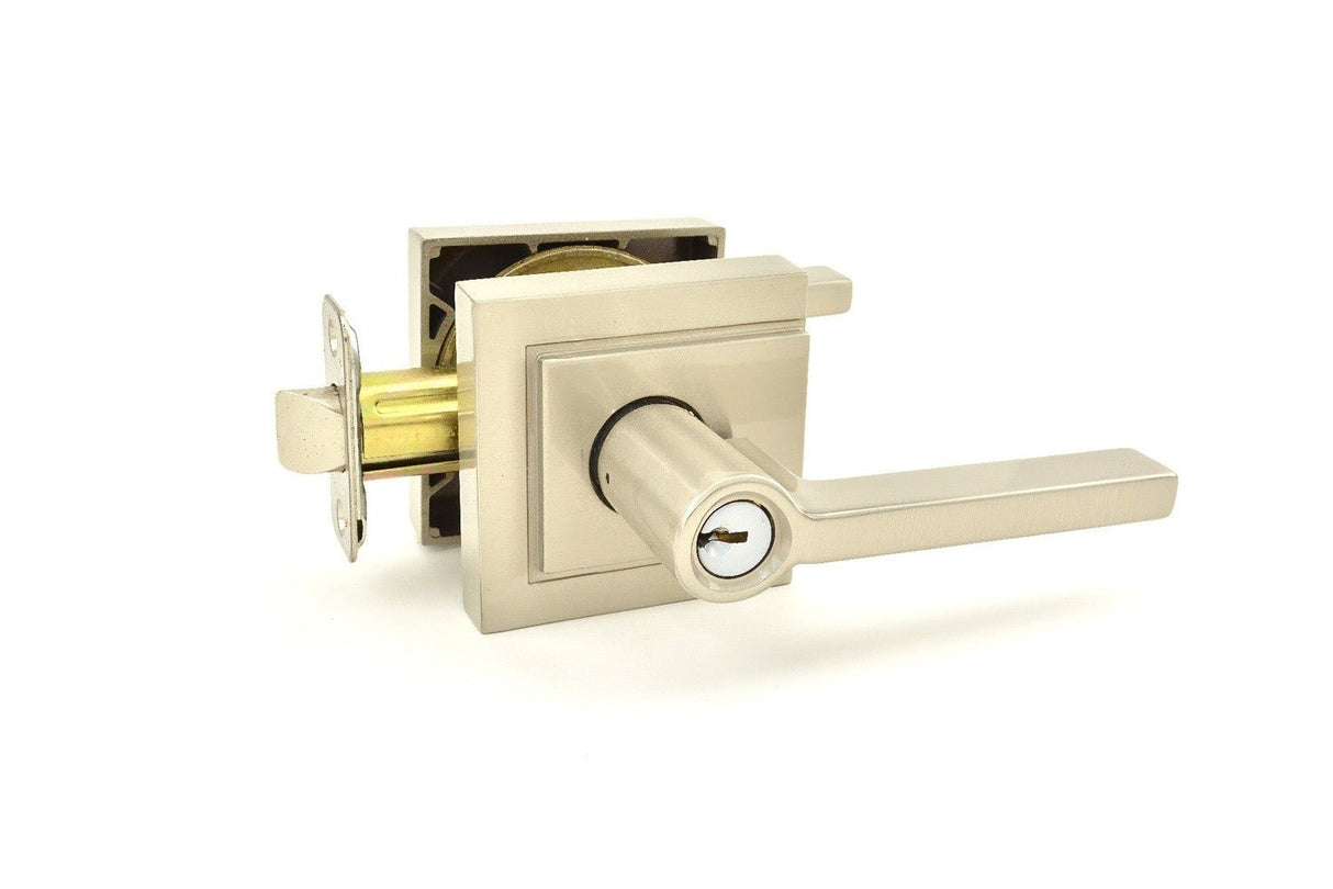 Schlage F51ALAT619ULD F Series keyed entry keyed entry door lever, additional view