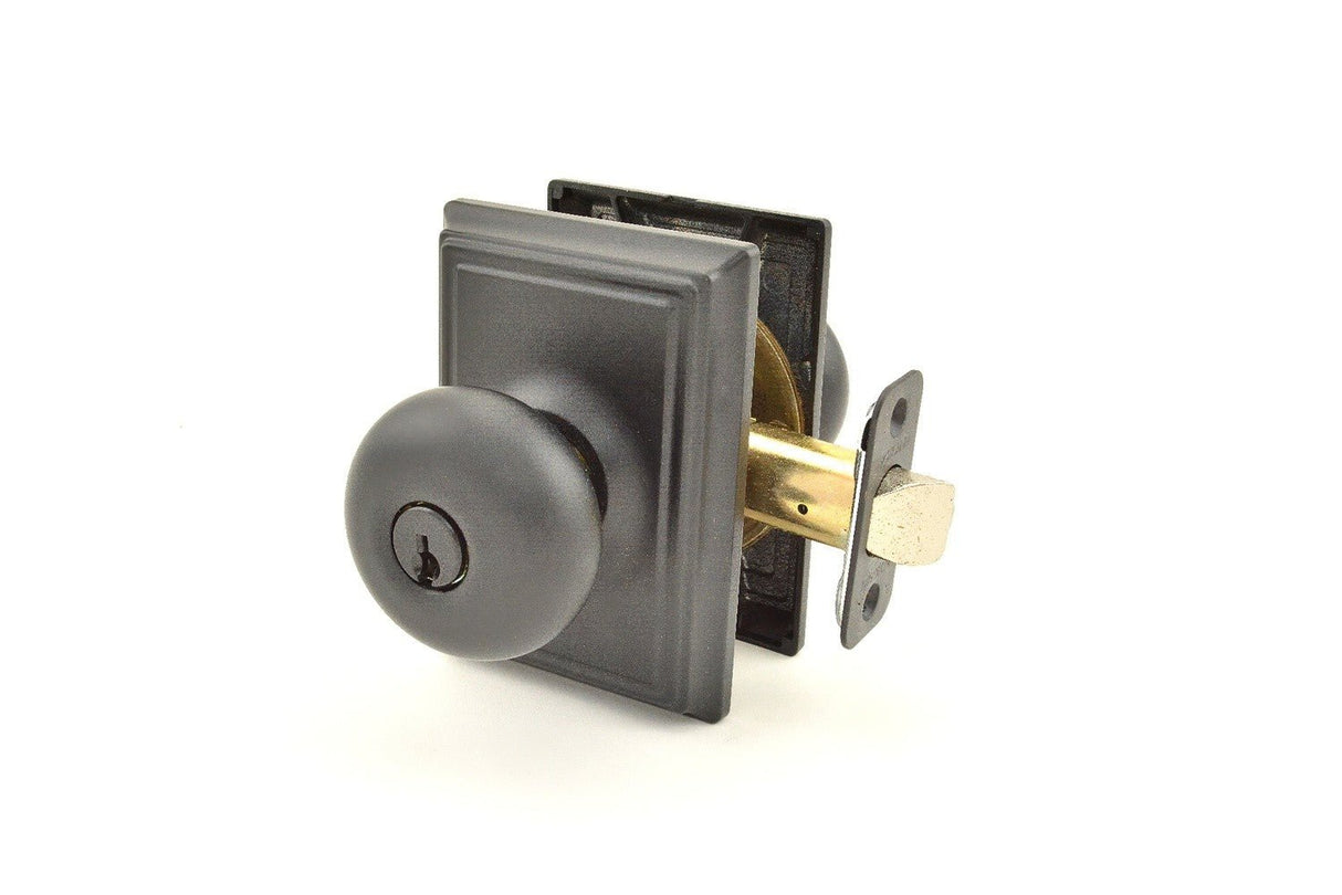 Schlage F51APLY622ADD F Series keyed entry door knob, additional view
