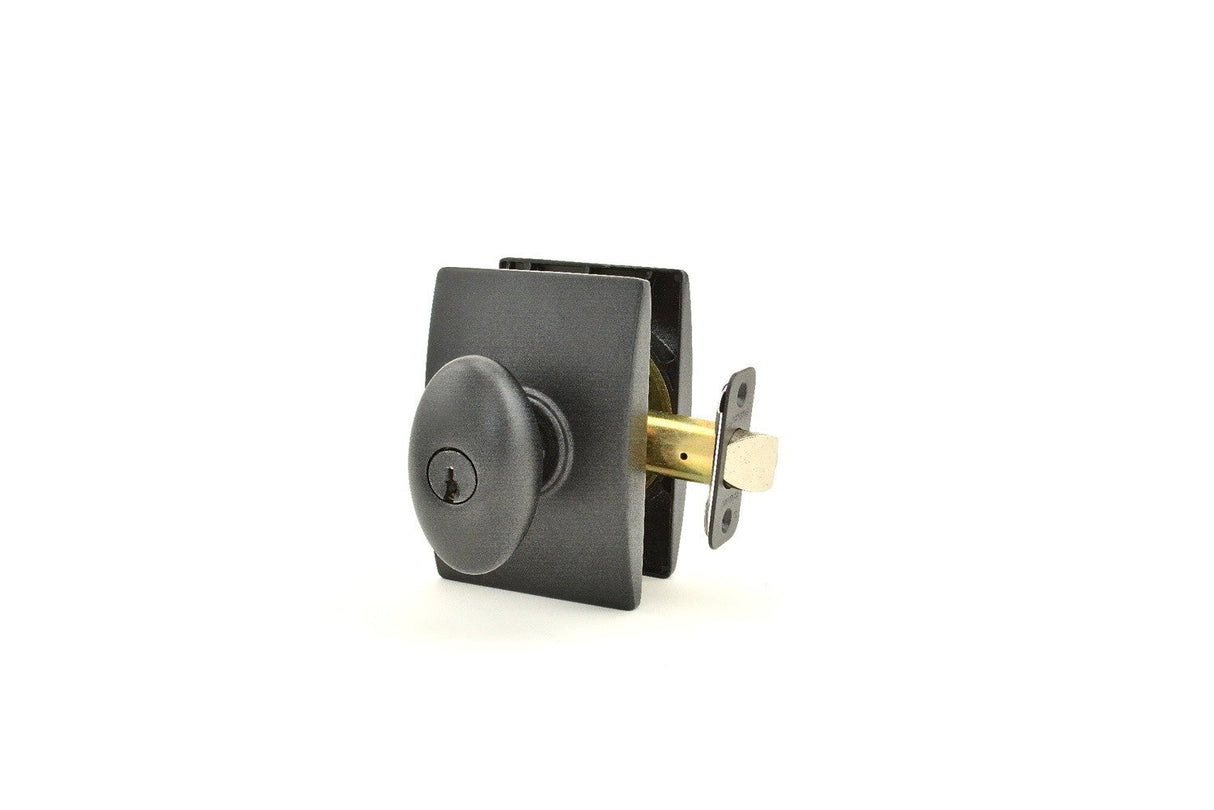 Schlage F51ASIE622CEN Siena with Century Rose Keyed Entry Door Knob Matte Black