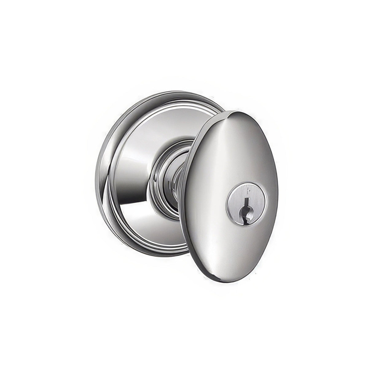 Schlage F51ASIE625 polished chrome keyed entry door knob