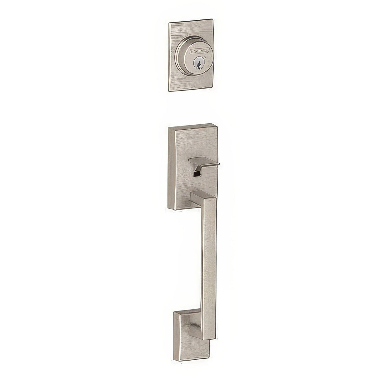 Schlage F58CEN619 satin nickel single cylinder handleset