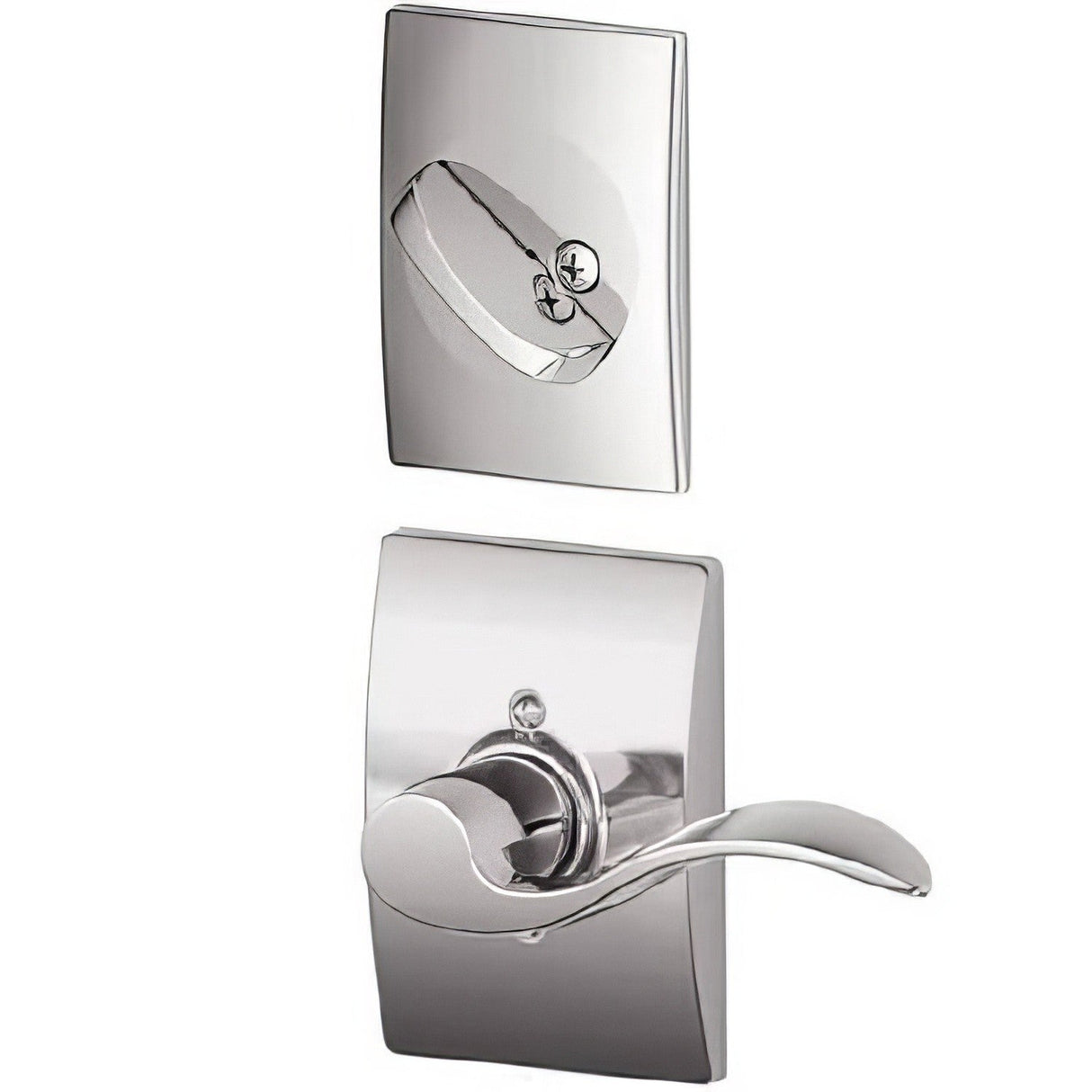 Schlage F59ACC625CENLH bright chrome dummy interior pack