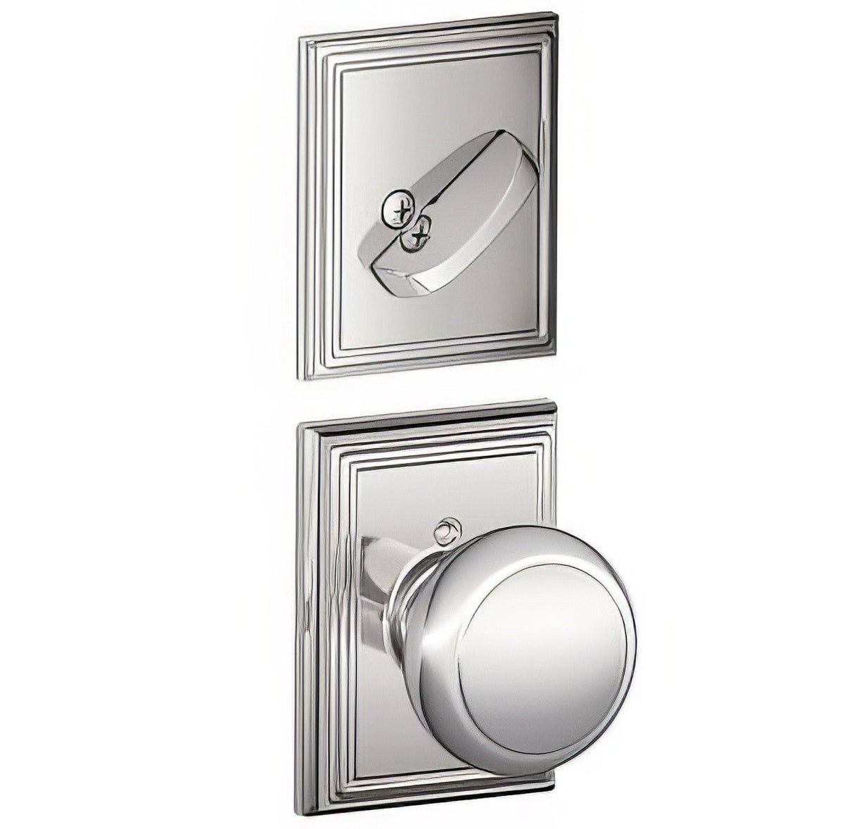 Schlage F59AND625ADD bright chrome dummy interior pack