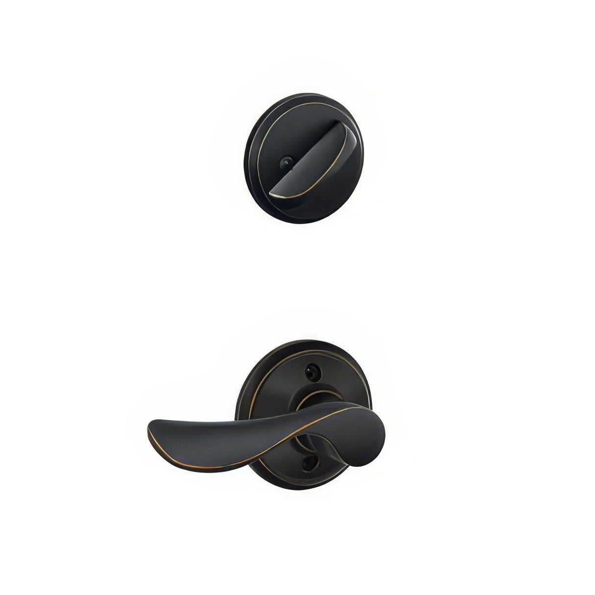 Schlage F59CHP716RH aged bronze dummy interior pack
