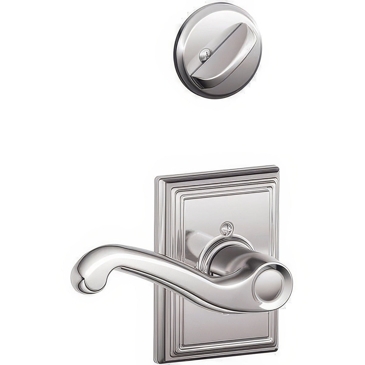 Schlage F59FLA625ADDRH bright chrome dummy interior pack