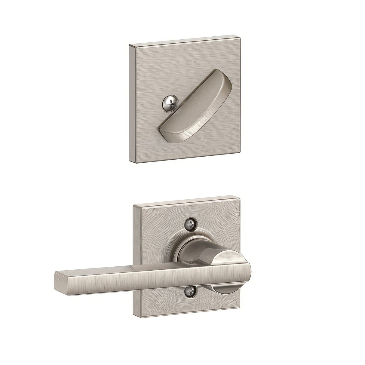 Schlage F59LAT619COL satin nickel interior active trim