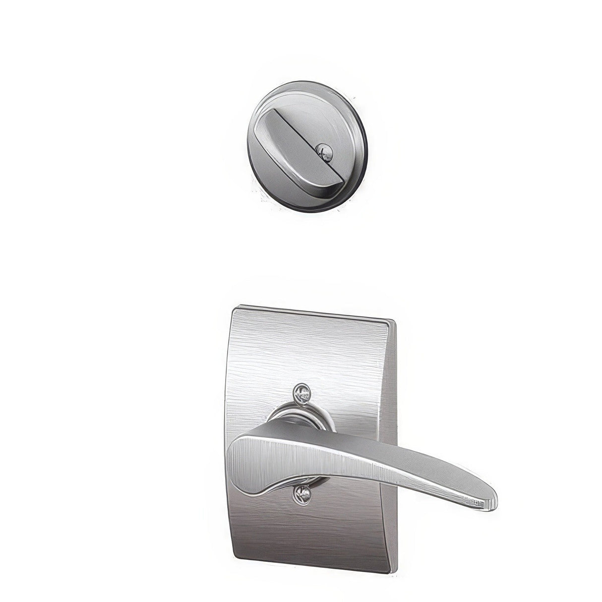 Schlage F59MNH626CENLH satin chrome interior trim pack