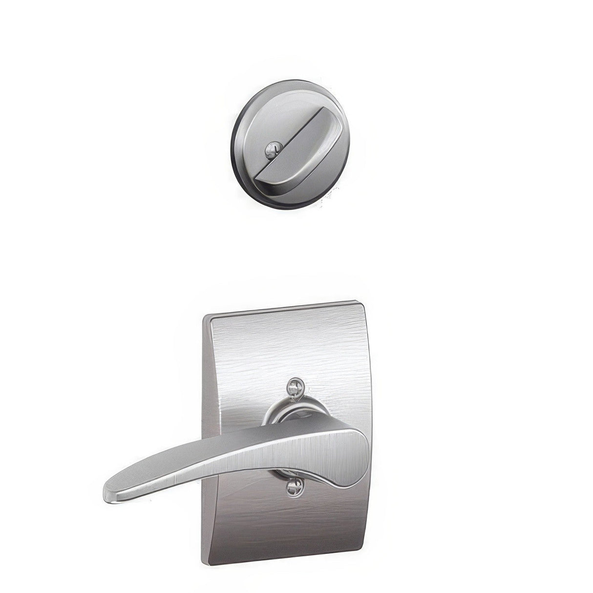 Schlage F59MNH626CENRH satin chrome interior trim pack